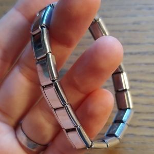 Stainless Steel Stretch Link Bracelet | Unisex | EUC